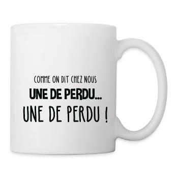 comme on dit chez nous cadeau - Mug blanc - blanc - Droite