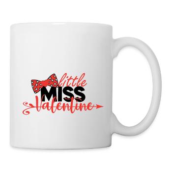 kleine Miss Valentine - Tasse - Weiß - Rechts