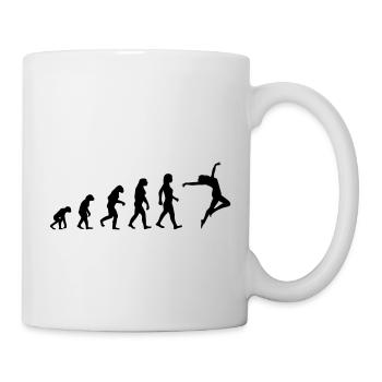 Evolution Frau Tanzen - Tasse - Weiß - Rechts