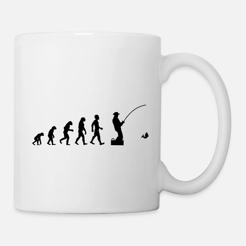 Evolution pêche pêcheurs - Mug blanc - blanc