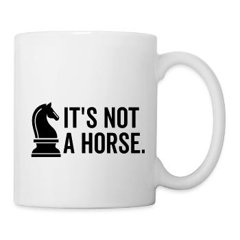 Ce n’est pas un cheval - Mug blanc - blanc - Droite