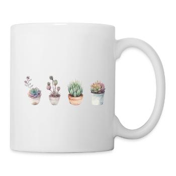 Succulentes pour les amoureux des plantes - Mug blanc - blanc - Droite