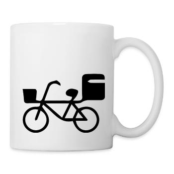 Marathon Triathlon Running Jogging Biking Cycling - Mug - white - Right