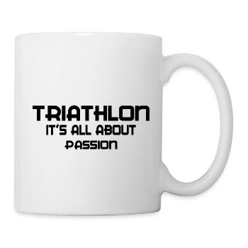 Marathon Triathlon Running Jogging Biking Cycling - Mug - white - Right