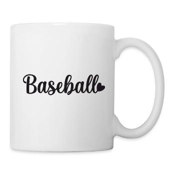 Baseball - Tasse - Weiß - Rechts