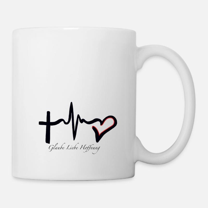Glaube Liebe Hoffnung - Tasse - Weiß