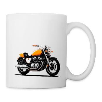 Motorrad Design - Tasse - Weiß - Rechts