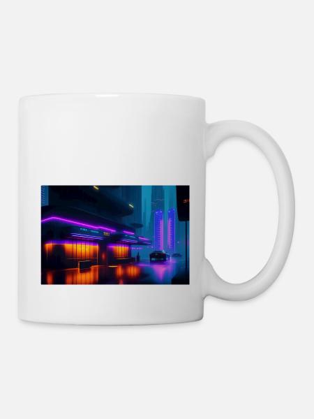 AI-Art Future Picture - Tasse - Weiß