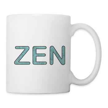 Ich schaue Zen, Zen-Einstellung, ich meditiere - Tasse - Weiß - Rechts