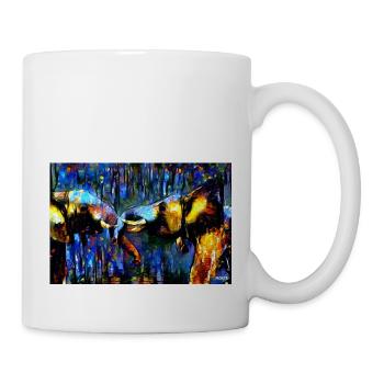 help for elephants 15 - Tasse - Weiß - Rechts