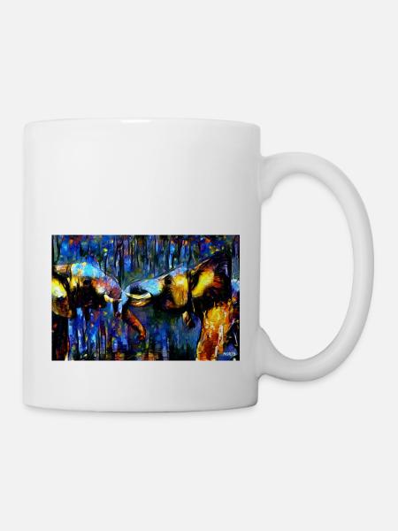 help for elephants 15 - Tasse - Weiß
