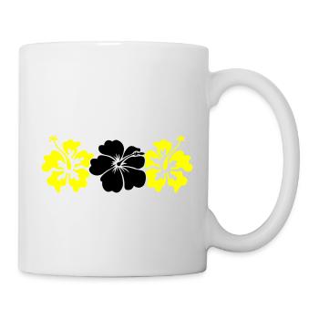 Hibiskus Flowers - Tasse - Weiß - Rechts