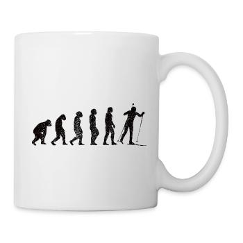 Ski Ski Design Skier Ski Skier Ski Tenue de ski - Mug blanc - blanc - Droite