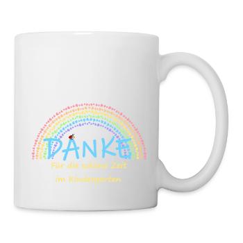 Kindergarten Verabschiedung Geschenk Einschulung - Tasse - Weiß - Rechts