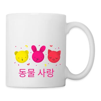 Koreanische Cuties - Tasse - Weiß - Rechts