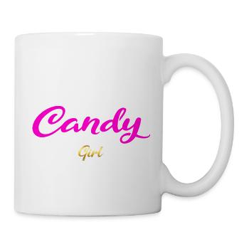 Candy Girl rose - Mug blanc - blanc - Droite
