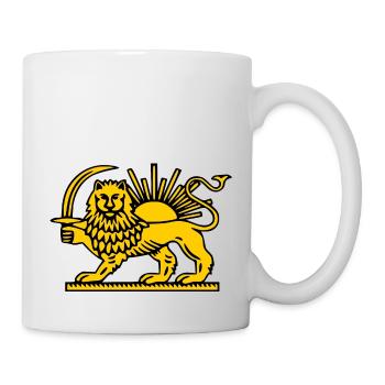 Iran löwe - Mug - white - Right