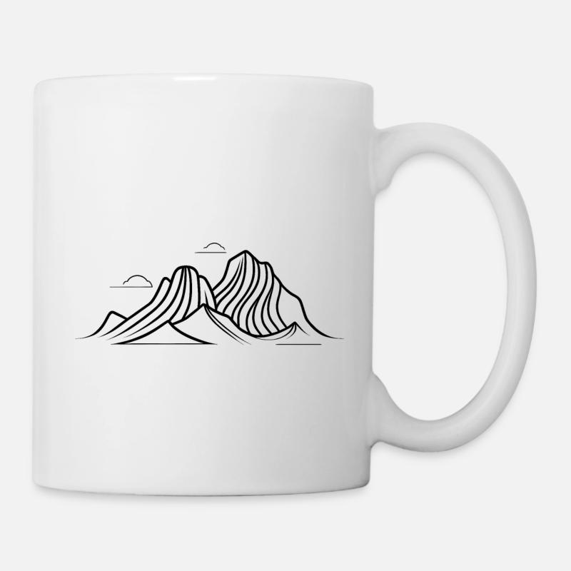 Mountain Silhouette - Mug - white