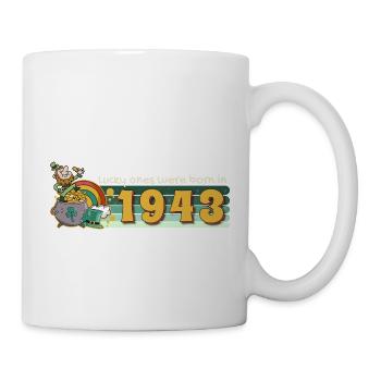 Les chanceux sont nés en 1943 tee St. Patrick’s - Mug blanc - blanc - Droite