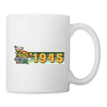 Les chanceux sont nés en 1945 tee St. Patrick’s - Mug blanc - blanc - Droite