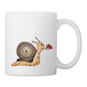 Escargot - Mug blanc - blanc - Droite