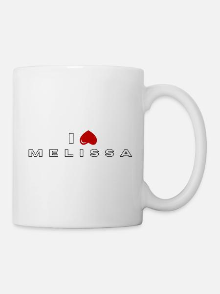 Ich hasse Melissa - Tasse - Weiß