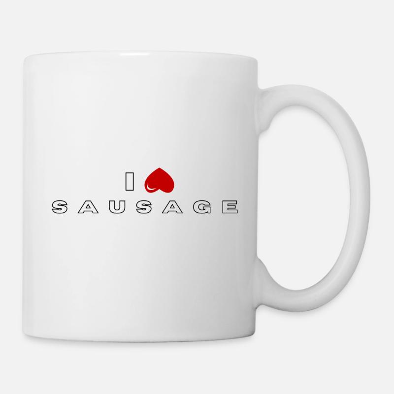 Je déteste la saucisse - Mug blanc - blanc