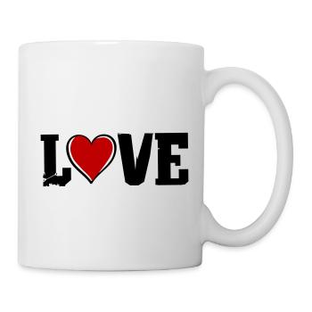 love heart - Tasse - Weiß - Rechts