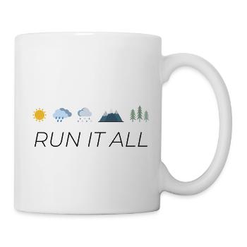 Running Marathon Half Marathon Jogging Runners - Mug - white - Right