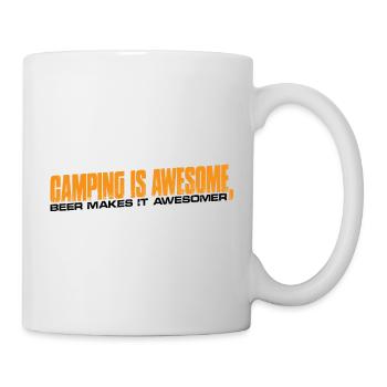 Camping is awesome, beer makes it awesomer 4 - Mug - white - Right