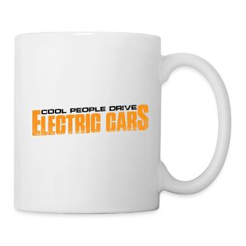 Cool People Drive Electric Cars 4 - Tasse - Weiß - Rechts