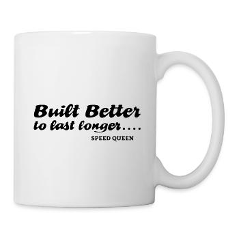 Mieux construit pour durer plus longtemps - Mug blanc - blanc - Droite