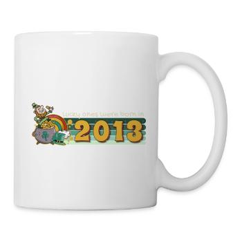 Les chanceux sont nés en 2013 à St. Patrick’s - Mug blanc - blanc - Droite
