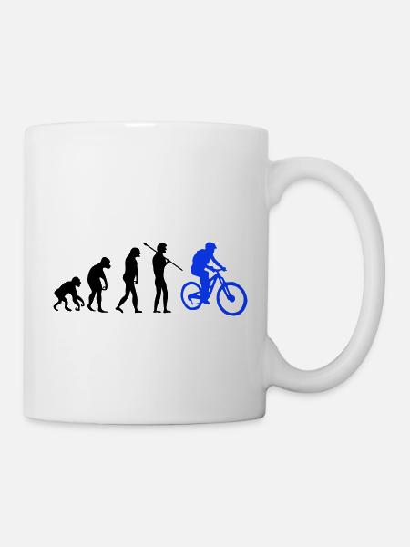 Biker Evolution - Tasse - Weiß