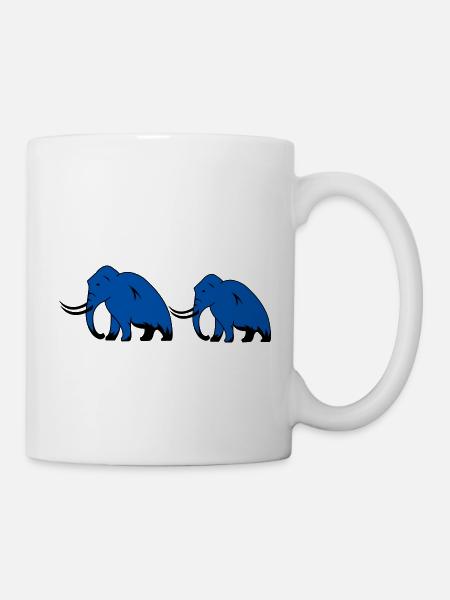 mammut 2 - Tasse - Weiß