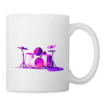 Schlagzeug Schlagzeugspieler Musiker Schlagzeuger - Tasse - Weiß - Rechts