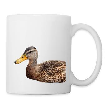 Ente Wildente Entchen Erpel Poster Geschenk - Tasse - Weiß - Rechts