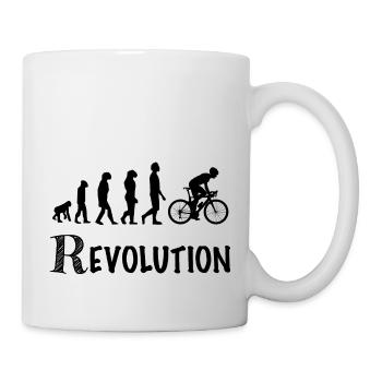 revolution cycle race bicycle - Mug - white - Right