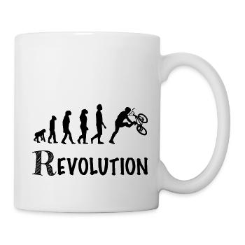 Revolution BMX Race Bicycle Cyclist Rider Trick - Mug - white - Right