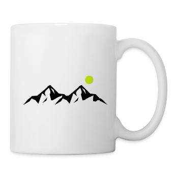 mountains - Tasse - Weiß - Rechts