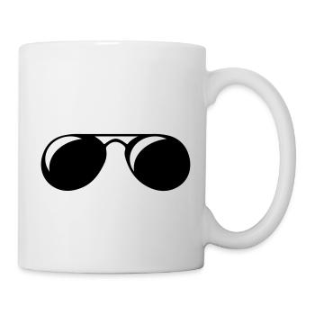lunettes de soleil - Mug blanc - blanc - Droite