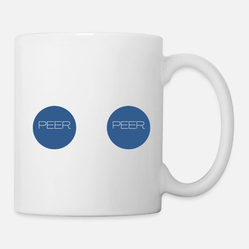 peer to peer - Tasse - Weiß