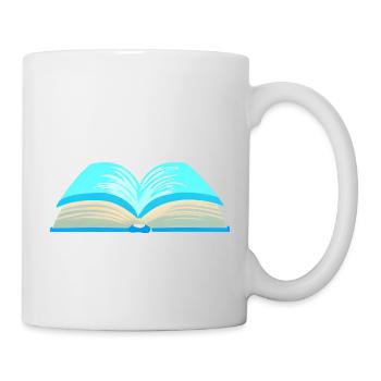 Buch Lesen Geschenk Leser Buchliebhaber Bücher - Tasse - Weiß - Rechts