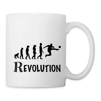 révolution joueur de foot sport - Mug blanc - blanc - Droite