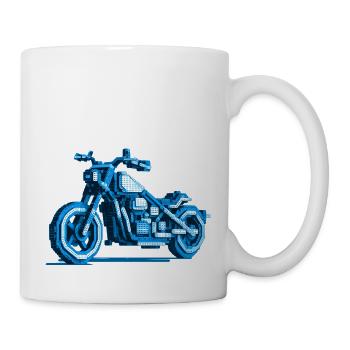 MotorcycleChopper dans de superbes graphismes de pixels 8 bits - Mug blanc - blanc - Droite