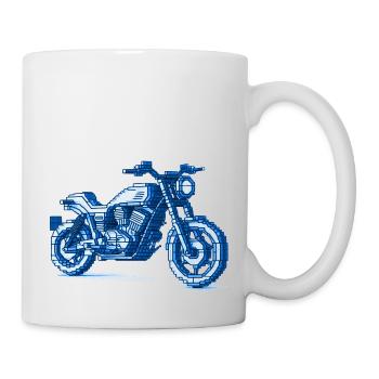 8 Bit Naked Bike Motorcycle for Bikers and Bikers - Mug - white - Right