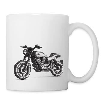 La moto est un régal pour tous les motards - Mug blanc - blanc - Droite