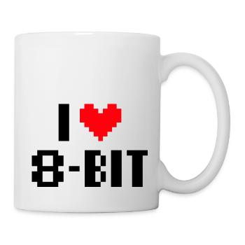 I love 8bit - Mug - white - Right