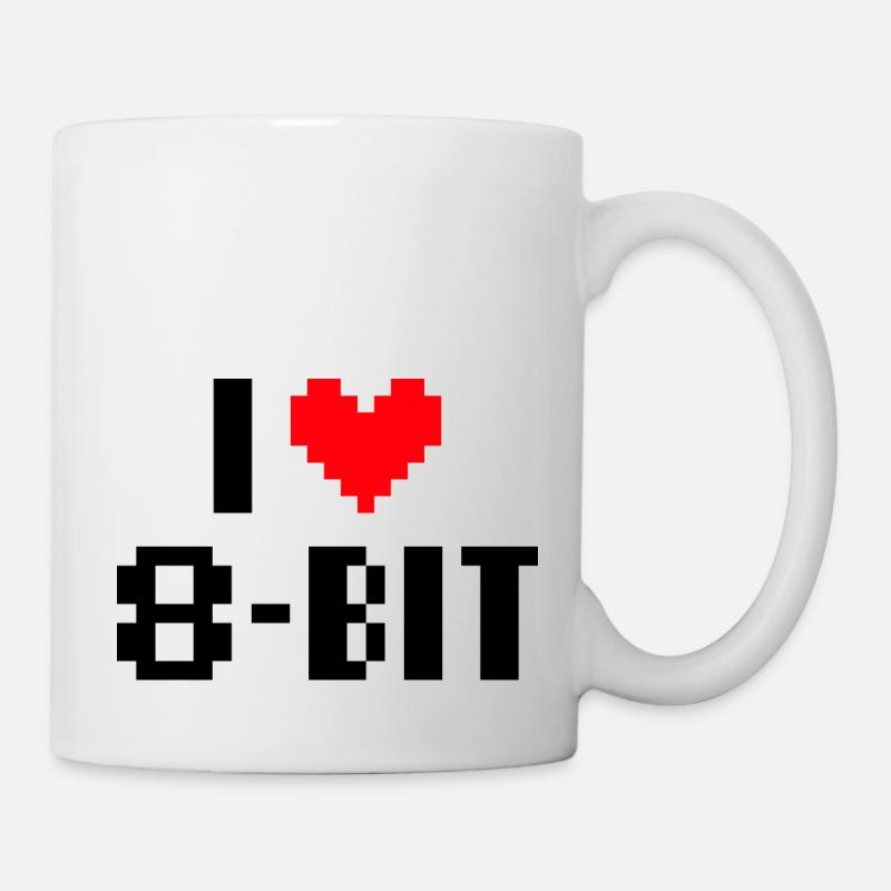 I love 8bit - Mug - white