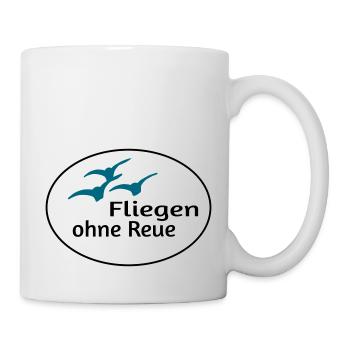Fliegen ohne Reue - Tasse - Weiß - Rechts